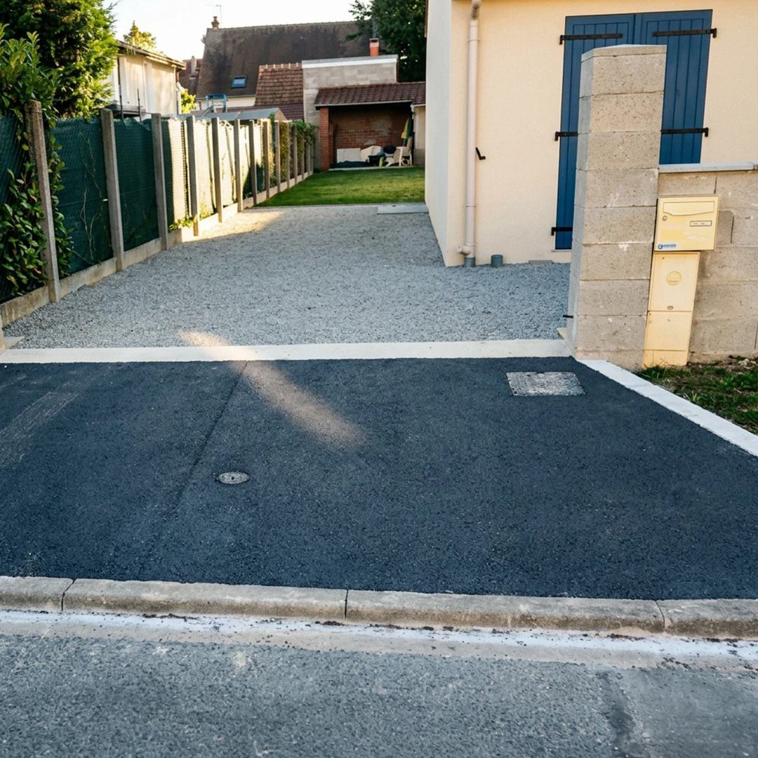 Réalisation Midey Paysage - Applicateur béton drainant Draincolor