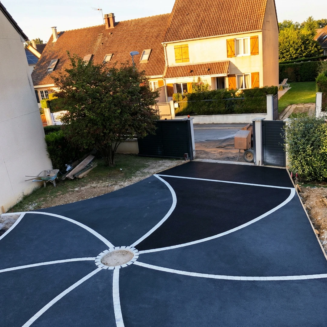 Réalisation Midey Paysage - Sol en béton drainant
